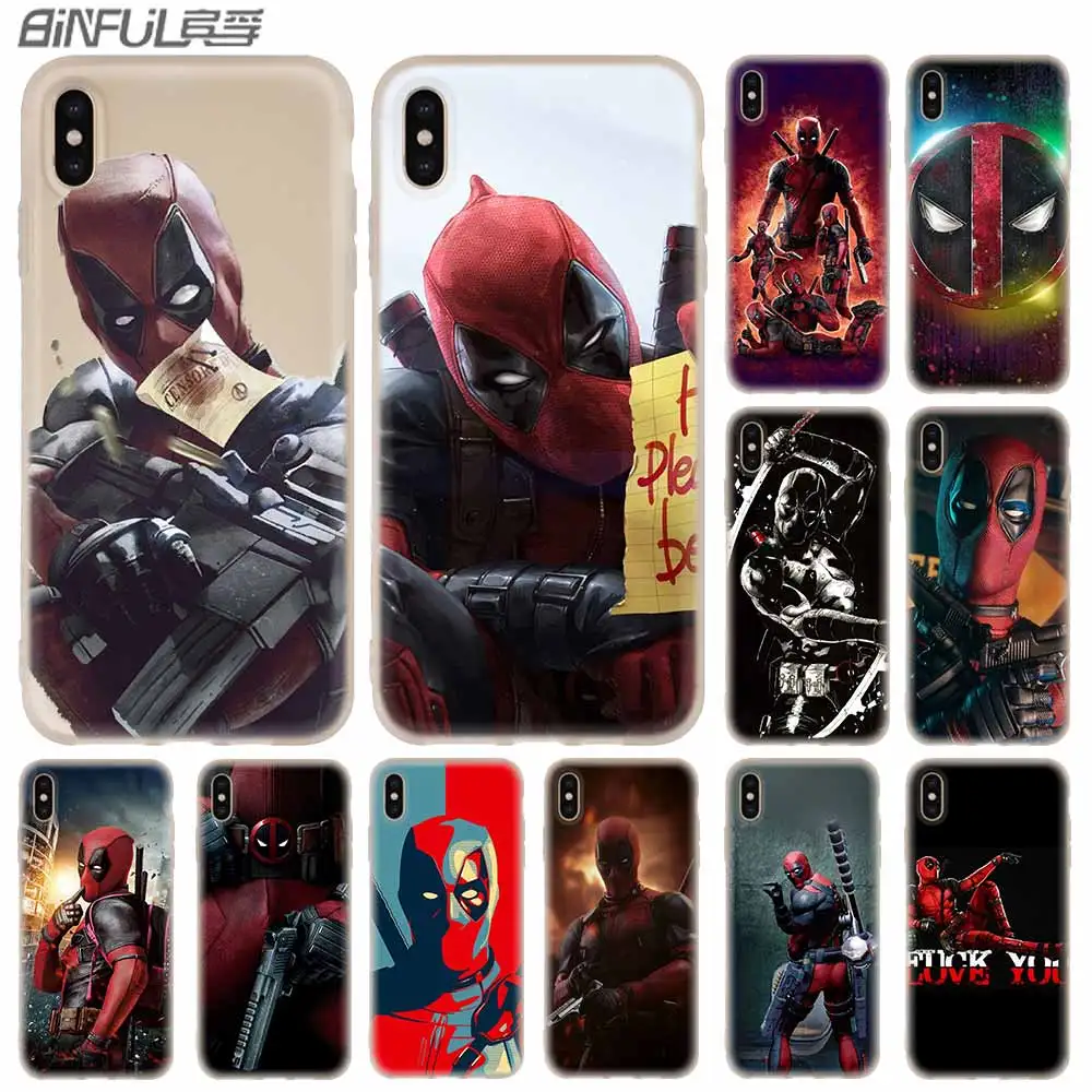 Marvel deed pool Deadpool Cover Case Silicone soft for iPhone X 11 Pro XS Max XR 6 7 8 Plus 5 4 S Phone Cases Etui
Marvel deed pool Deadpool Cover Case Silicone soft for iPhone X 11 Pro XS Max XR 6 7 8 Plus 5 4 S Phone Cases Etui