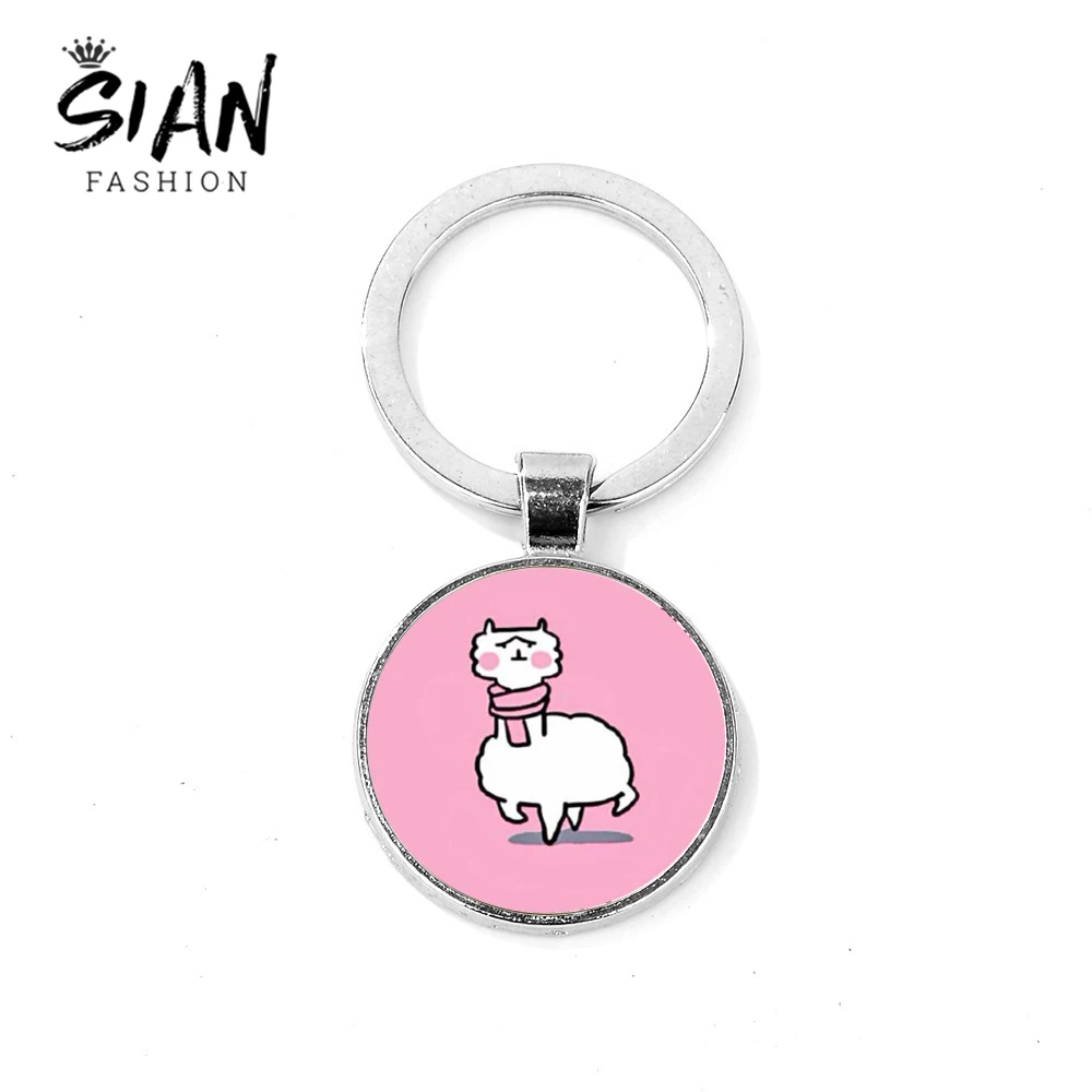SIAN Lovely Alpaca Keychain Sheep Animal Cartoon Key Ring Holder Women Bag Charms Photo Glass Cabochon Handmade Jewelry Llaveros
SIAN Lovely Alpaca Keychain Sheep Animal Cartoon Key Ring Holder Women Bag Charms Photo Glass Cabochon Handmade Jewelry Llaveros