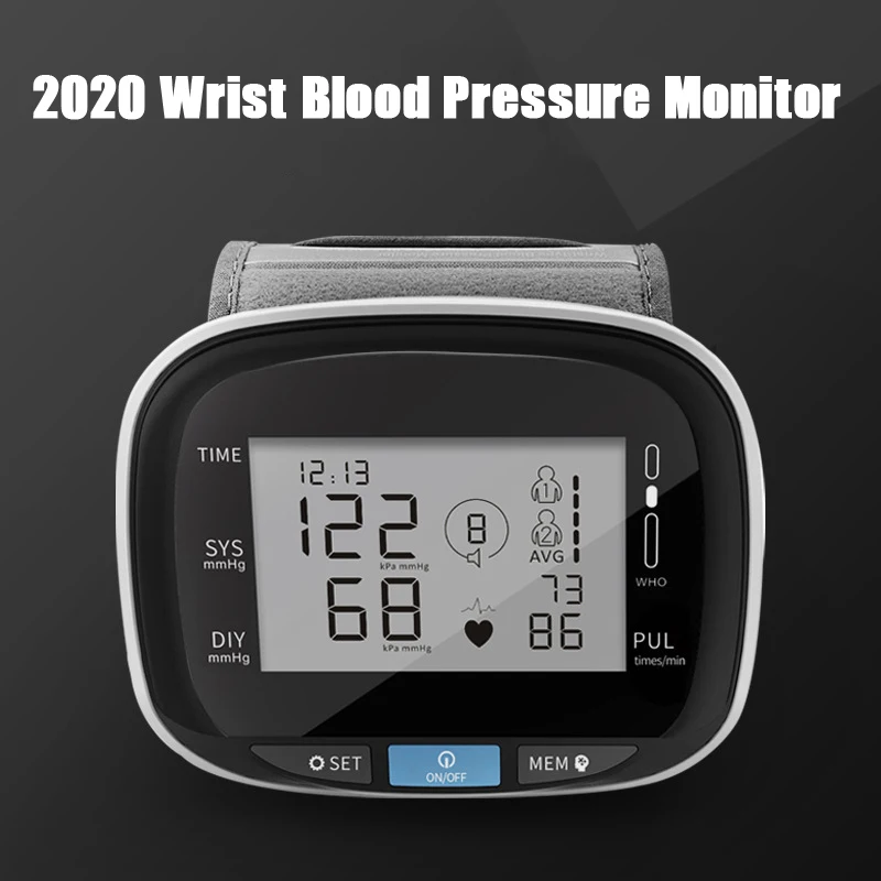 2020 Wrist Digital Blood Pressure Heart Rate Monitor Tensiometer BP Pulse Rate Meter Manometer Automatic Sphygmomanometer
2020 Wrist Digital Blood Pressure Heart Rate Monitor Tensiometer BP Pulse Rate Meter Manometer Automatic Sphygmomanometer