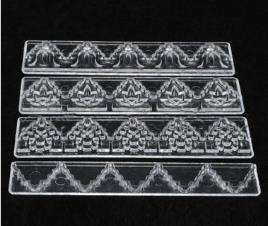 Free shipping 4pcs skirt lace strip die sugar arts embossed printing edge cake baking DIY tools
Free shipping 4pcs skirt lace strip die sugar arts embossed printing edge cake baking DIY tools