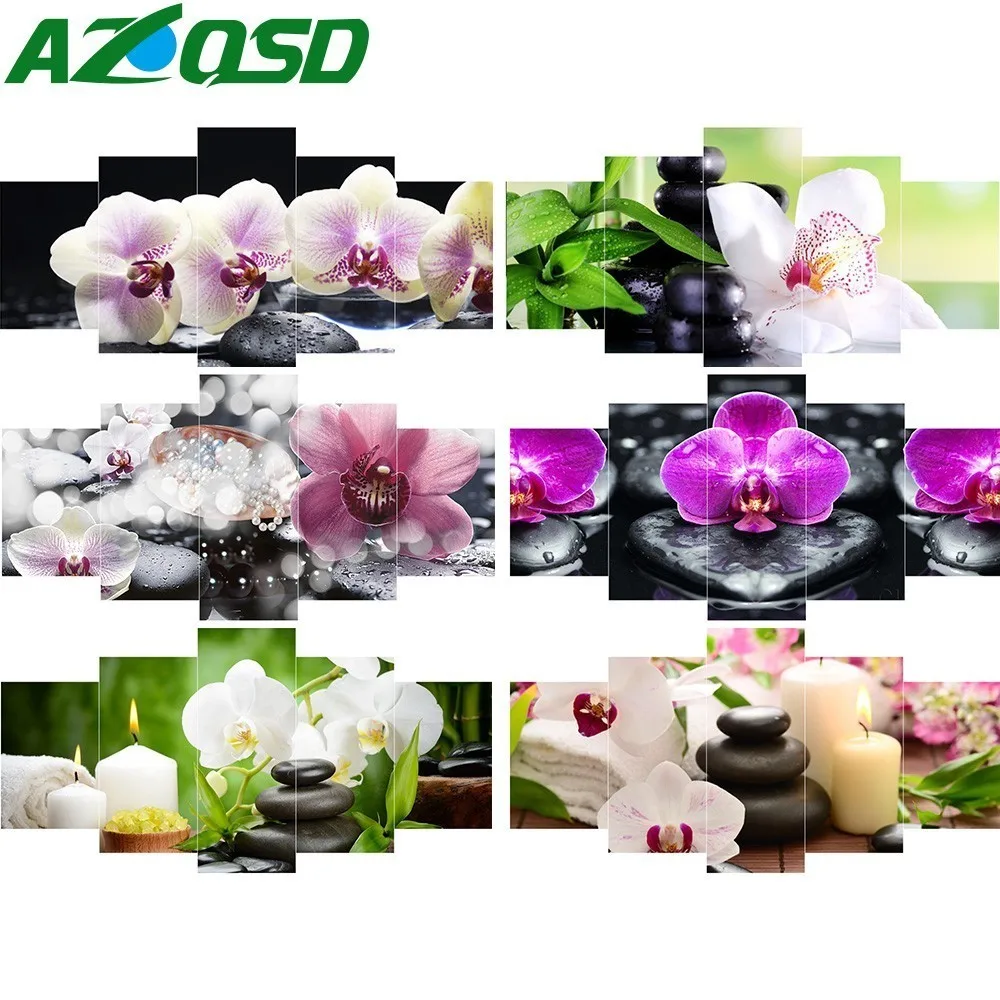 AZQSD Diamond Embroidery Flower Full Square Diamond Painting Orchid Picture of Rhinestones Mosaic Decoration Multi-picture 5PCS
AZQSD Diamond Embroidery Flower Full Square Diamond Painting Orchid Picture of Rhinestones Mosaic Decoration Multi-picture 5PCS