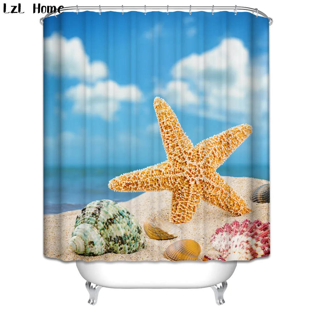 LzL Home Starfish 3D Curtain for Bathroom Romantic Beautiful Waterproof Shower Curtains Polyester Bathroom Decorations 12 Hooks
LzL Home Starfish 3D Curtain for Bathroom Romantic Beautiful Waterproof Shower Curtains Polyester Bathroom Decorations 12 Hooks