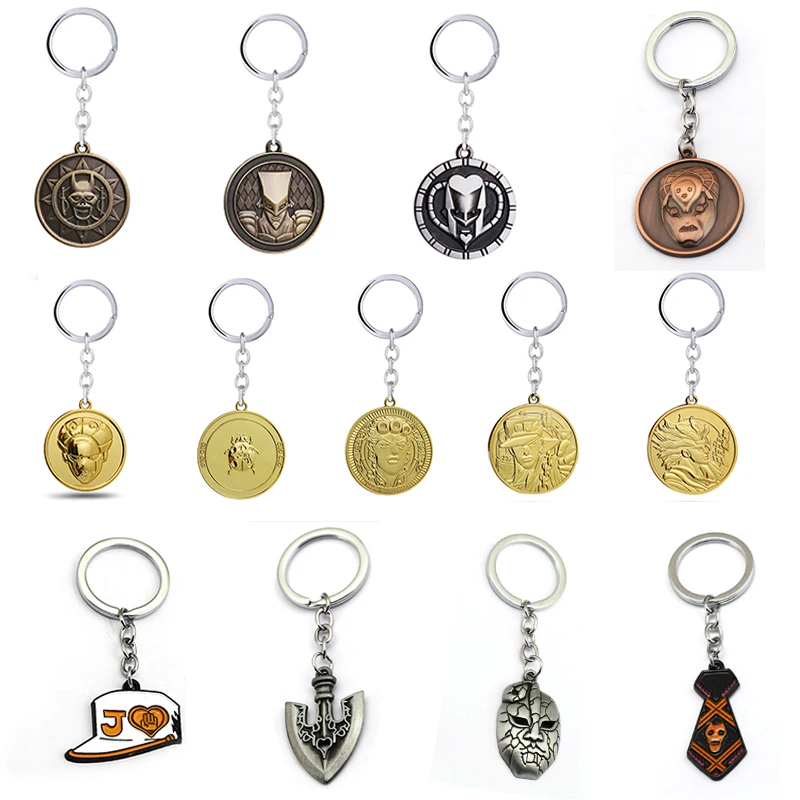 Game Jewelry Cartoon JOJOS BIZARRE ADVENTURE Keychain Shield Pendnats Round Keyring Chaveiro Accessory
Game Jewelry Cartoon JOJOS BIZARRE ADVENTURE Keychain Shield Pendnats Round Keyring Chaveiro Accessory