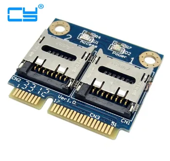 1pcs Dual TF Micro SD Card to Mini PCI-E Express with half Bracket Memory Card Reader Adapter
1pcs Dual TF Micro SD Card to Mini PCI-E Express with half Bracket Memory Card Reader Adapter