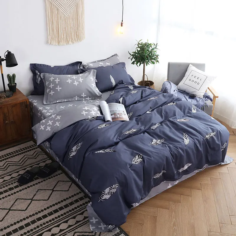 Feather 4pcs Kid Bed Cover Set Cartoon Duvet Cover Adult Child Bed Sheets And Pillowcases Comforter Bedding Set 2TJ-61005
Feather 4pcs Kid Bed Cover Set Cartoon Duvet Cover Adult Child Bed Sheets And Pillowcases Comforter Bedding Set 2TJ-61005