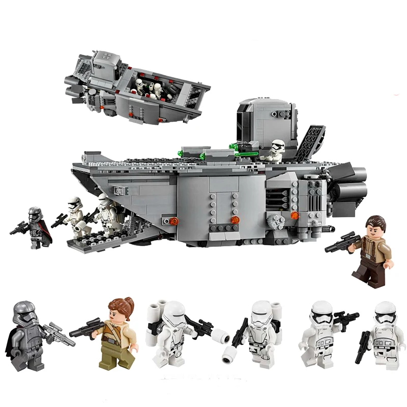 845pcs Star Wars First Order Transporter Model Building Blocks Bricks Compatible With LegoINGly Children Model birthday gifts
845pcs Star Wars First Order Transporter Model Building Blocks Bricks Compatible With LegoINGly Children Model birthday gifts