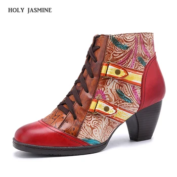 2019 Bohemian Winter Boots Women Shoes Woman Fashion Retro Printed Genuine Leather Ankle Boots Zipper Block Heel Ladies Shoes
2019 Bohemian Winter Boots Women Shoes Woman Fashion Retro Printed Genuine Leather Ankle Boots Zipper Block Heel Ladies Shoes