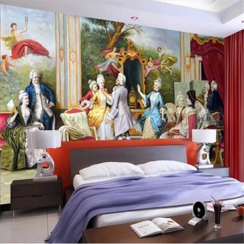 beibehang Custom wallpaper 3d murals European character palace oil painting TV background wall living room bedroom 3d wallpaper
beibehang Custom wallpaper 3d murals European character palace oil painting TV background wall living room bedroom 3d wallpaper
