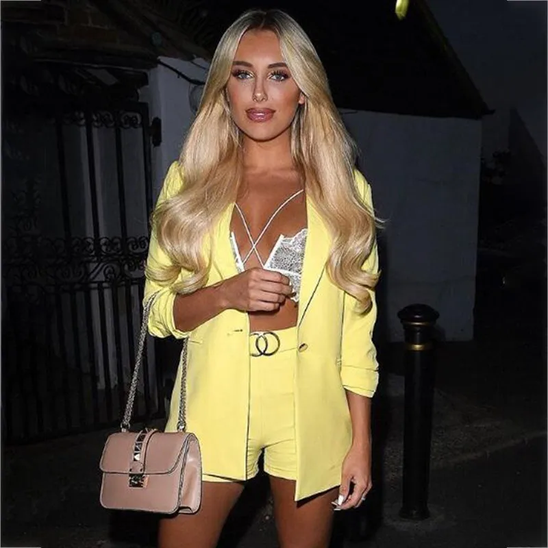 Slaygirl Spring Autumn 2 Piece Set Women Deep V Neck Office Sexy Two Piece Outfits Female Top And Shorts Sets Elegant 2018
Slaygirl Spring Autumn 2 Piece Set Women Deep V Neck Office Sexy Two Piece Outfits Female Top And Shorts Sets Elegant 2018