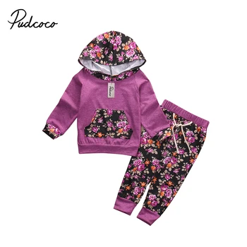 Pudcoco 2pcs Toddler Baby Girl Clothes Cotton Long Sleeve Purple Floral Hooded Top+Pant Outfits Set 6-24Months Helen115
Pudcoco 2pcs Toddler Baby Girl Clothes Cotton Long Sleeve Purple Floral Hooded Top+Pant Outfits Set 6-24Months Helen115
