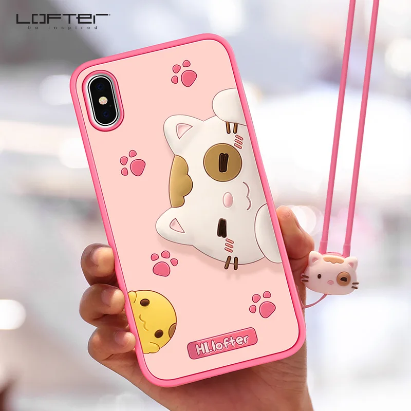 Cartoon Soft Silicone Strap Phone Cover For iPhone X XS Max XS 7 8 Plus Case Cute Shockproof Skin For Girls Lofter
Cartoon Soft Silicone Strap Phone Cover For iPhone X XS Max XS 7 8 Plus Case Cute Shockproof Skin For Girls Lofter