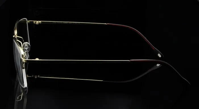 Another angle of Gold Esnbie E0130 Eyeglasses
