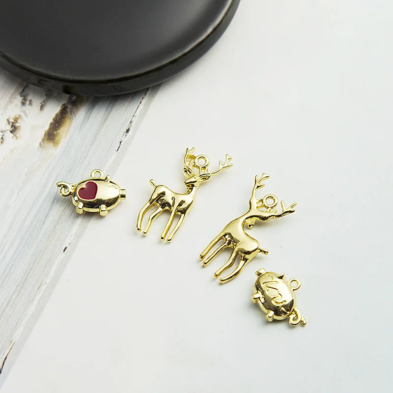 Three-dimensional Pig Deer Pendant Pig Year Bracelet Earrings Earrings Pendant Jewelry Accessories
Three-dimensional Pig Deer Pendant Pig Year Bracelet Earrings Earrings Pendant Jewelry Accessories