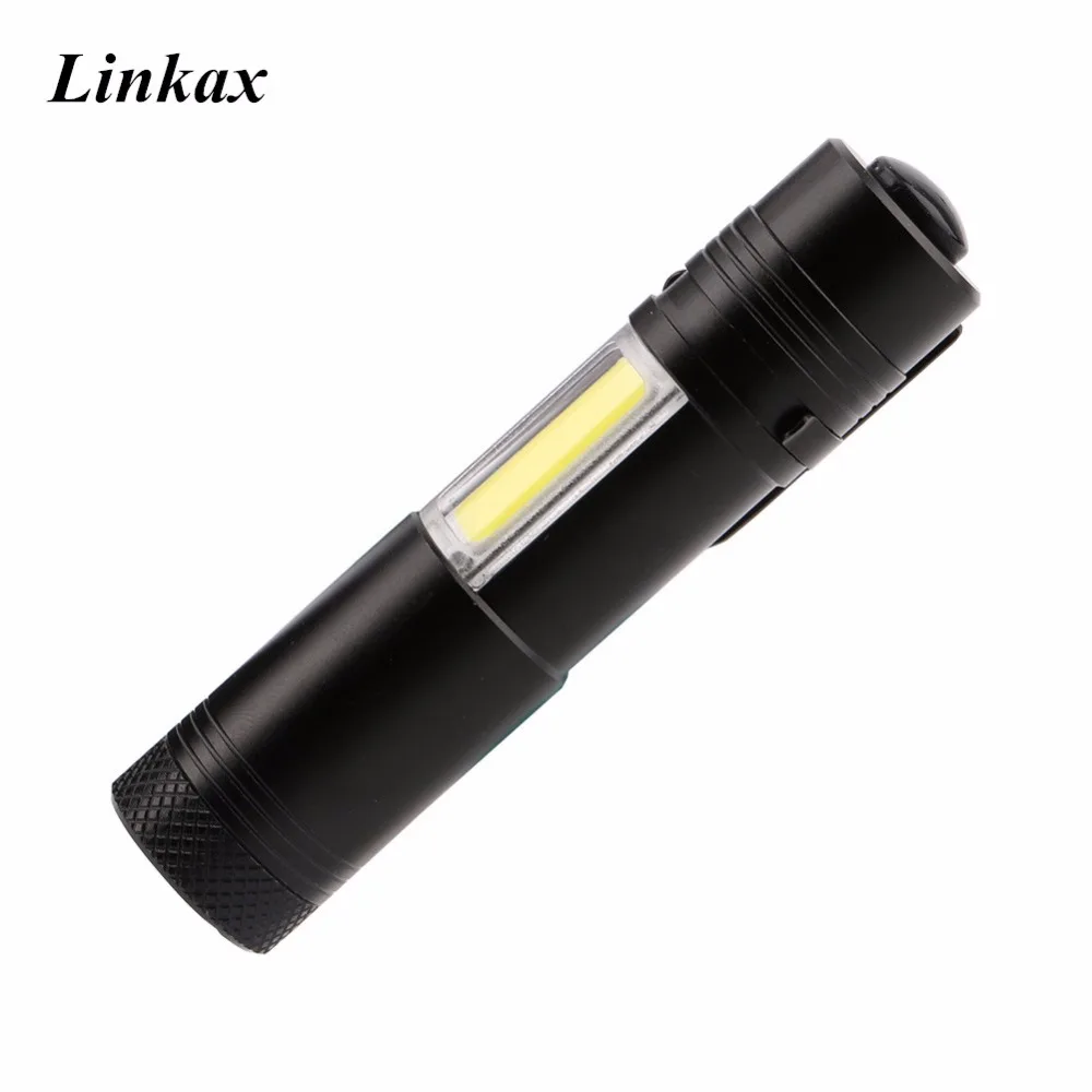 Mini LED Flashlight Torch Portable Penlight XPE+COB LED Flash Light 2000LM Work Inspection Lamp use AA or 14500 Battery
Mini LED Flashlight Torch Portable Penlight XPE+COB LED Flash Light 2000LM Work Inspection Lamp use AA or 14500 Battery