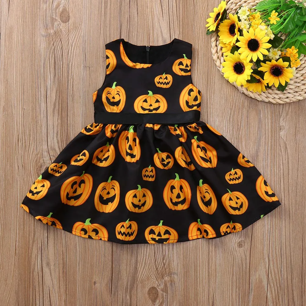 Kids Girls Princess Summer 2019 Dress Party Sleeveless Pumpkin Print Halloween Kids Dresses For Girls Princess Children Dress
Kids Girls Princess Summer 2019 Dress Party Sleeveless Pumpkin Print Halloween Kids Dresses For Girls Princess Children Dress