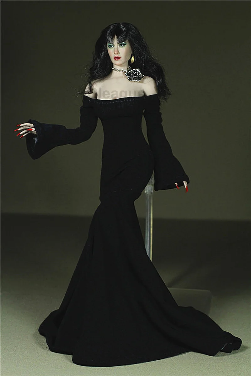 Custom Made 1/6 Scale Double-sleeved dragging skirt Dress For 12inch Action figure toys Phicen Tbleague JIAOUL Doll Black Rose
Custom Made 1/6 Scale Double-sleeved dragging skirt Dress For 12inch Action figure toys Phicen Tbleague JIAOUL Doll Black Rose