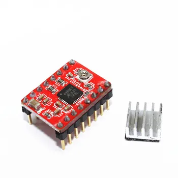 Free Shipping 10pcs Reprap Stepper Driver A4988 Stepper Motor Driver Module with Heatsink
Free Shipping 10pcs Reprap Stepper Driver A4988 Stepper Motor Driver Module with Heatsink