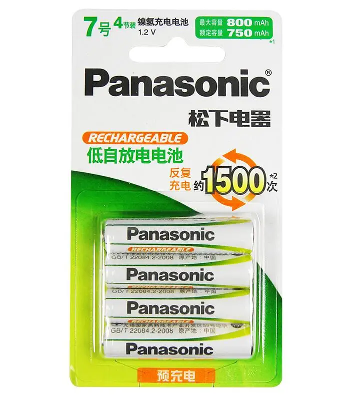 4 шт./лот новый оригинальный аккумулятор для Panasonic AAA 1 2 В 800 мАч Ni MH перезаряжаемые