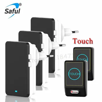 New EU AU UK US Plug Wireless Doorbell Waterproof 120M long Range Smart LED Door Bell Chime Battery 2 Push Buttons 3 Receivers
New EU AU UK US Plug Wireless Doorbell Waterproof 120M long Range Smart LED Door Bell Chime Battery 2 Push Buttons 3 Receivers