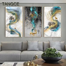 Abstract Golden Deer Paintings Wall Pictures Modern Canvas Painting Blue Poster Print Wall Art For Living Room Bedroom Nordic
Abstract Golden Deer Paintings Wall Pictures Modern Canvas Painting Blue Poster Print Wall Art For Living Room Bedroom Nordic