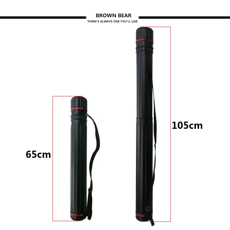 63--105cm black Extendible Telescopic Arrow Quiver Holder Tube plastic drawing tube adjustable shoulder straps
63--105cm black Extendible Telescopic Arrow Quiver Holder Tube plastic drawing tube adjustable shoulder straps