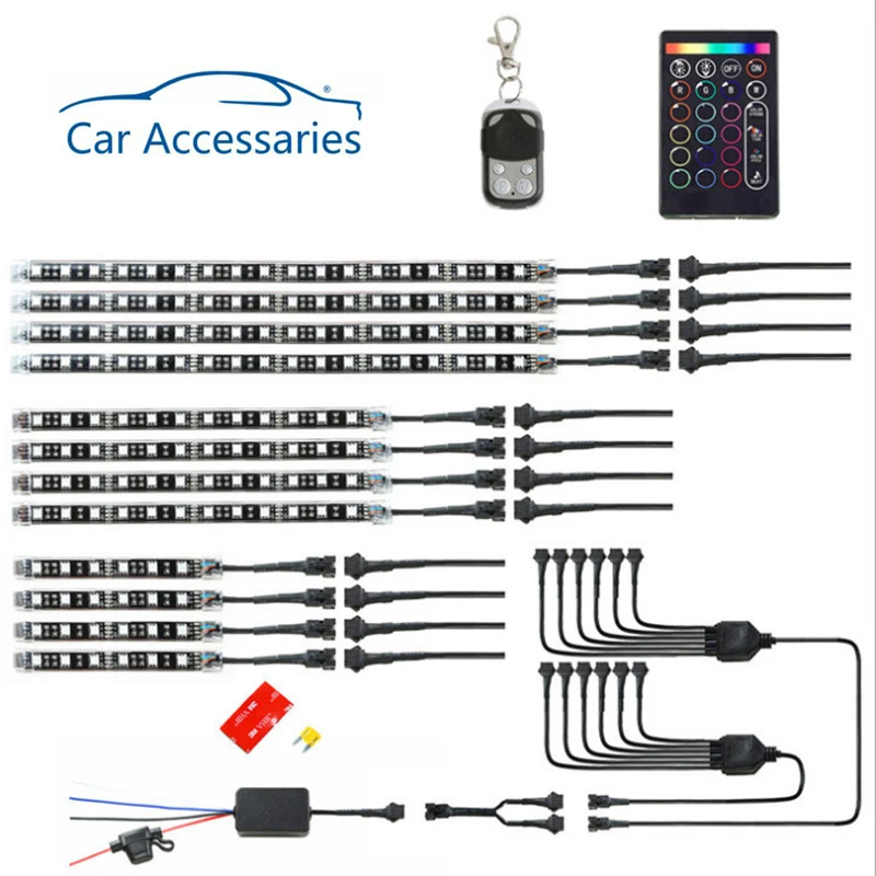 12 pcs Motorcycle LED Neon Strip Lamp RGB Voice Control Sparkling Light 5050 SMD Flexible Neon Test Strip Kit Wireless Remote
12 pcs Motorcycle LED Neon Strip Lamp RGB Voice Control Sparkling Light 5050 SMD Flexible Neon Test Strip Kit Wireless Remote