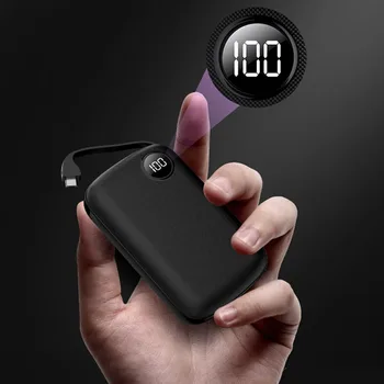 10000mAh Portable Mini Power Bank Phone Charger LED Digital Display Poverbank With Phone Cable Phone Charger Powerbank
10000mAh Portable Mini Power Bank Phone Charger LED Digital Display Poverbank With Phone Cable Phone Charger Powerbank