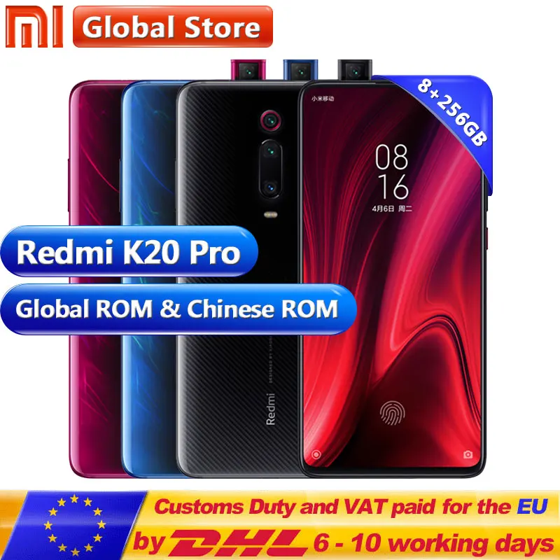 Global ROM Xiaomi Redmi K20 Pro 8GB 256GB Smartphone Snapdragon 855 Octa Core Front 48MP Rear Camera AMOLED 6.39" phone
Global ROM Xiaomi Redmi K20 Pro 8GB 256GB Smartphone Snapdragon 855 Octa Core Front 48MP Rear Camera AMOLED 6.39" phone