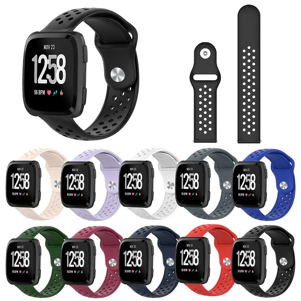New Arrival Replacement Breathable Soft Silicone Watch Band Wrist Strap for Fitbit Versa
New Arrival Replacement Breathable Soft Silicone Watch Band Wrist Strap for Fitbit Versa