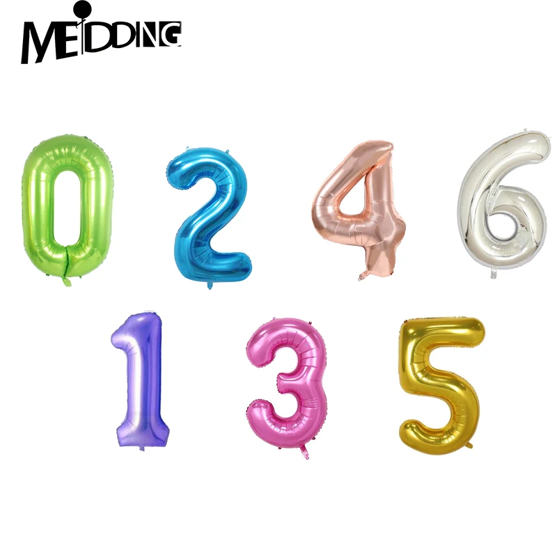 40inch Colorful Foil Number Balloons New Digital Helium Globos Kids Baby Shower Adult Birthday Party Wedding Decoration Supplies
40inch Colorful Foil Number Balloons New Digital Helium Globos Kids Baby Shower Adult Birthday Party Wedding Decoration Supplies