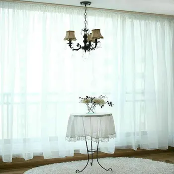 Cheap Soft Pure White Tulle Curtains for Living Room Sheer Curtain for Bedroom Window Treatments Sheer Kitchen fabric Yarns
Cheap Soft Pure White Tulle Curtains for Living Room Sheer Curtain for Bedroom Window Treatments Sheer Kitchen fabric Yarns