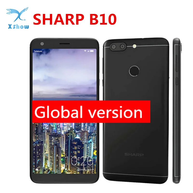SHARP B10 Smartphone RAM 3GB ROM 32GB 5.7 inch 18:9 HD+ 1440x720 pixel MTK6750T Androi 7.0 SHARP UI 13MP Dual sim mobile phone
SHARP B10 Smartphone RAM 3GB ROM 32GB 5.7 inch 18:9 HD+ 1440x720 pixel MTK6750T Androi 7.0 SHARP UI 13MP Dual sim mobile phone