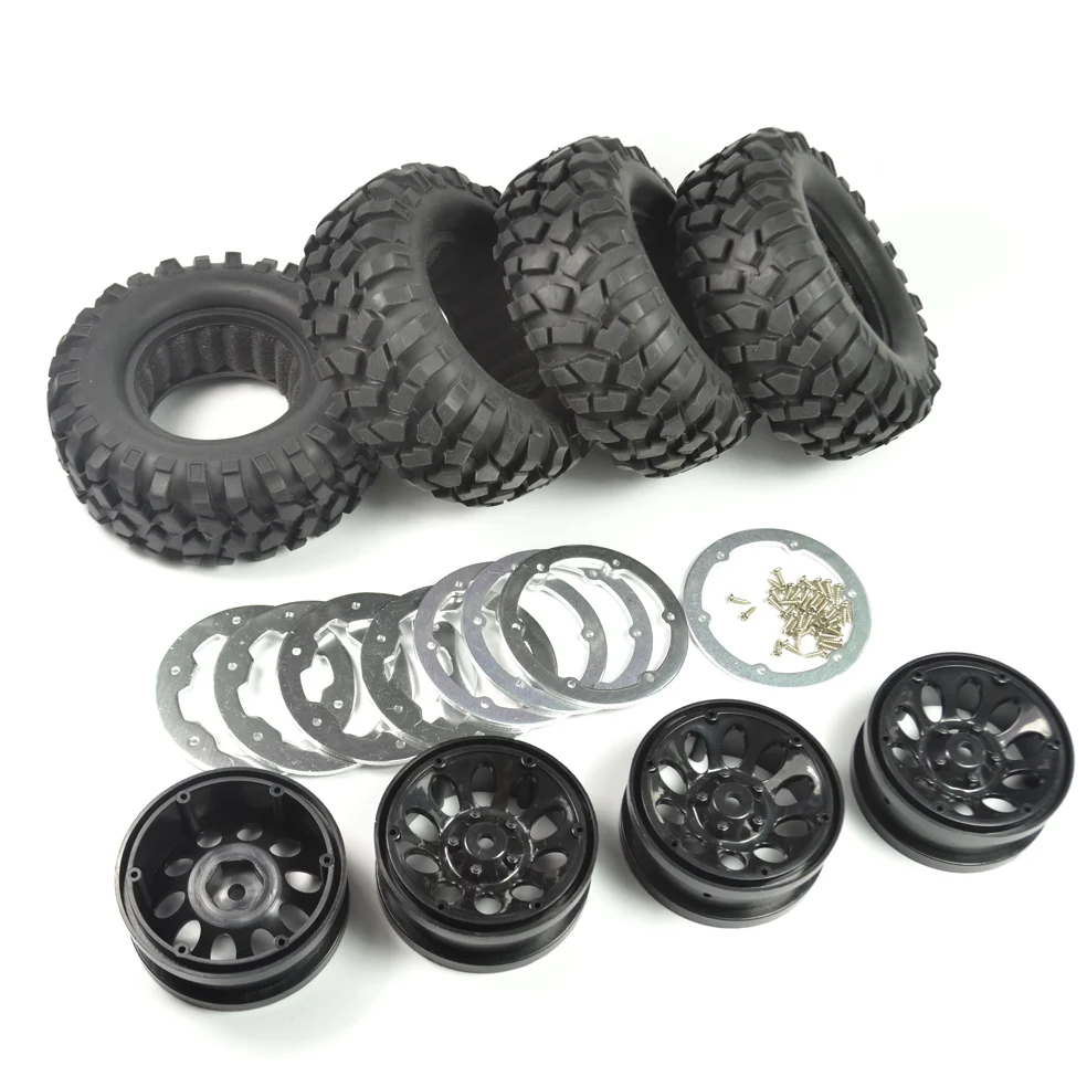 4pcs Crawler 96mm Tire Set 1.9 Inch Beadlock Wheels Rims for RC4WD D90 Tamiya CC01
4pcs Crawler 96mm Tire Set 1.9 Inch Beadlock Wheels Rims for RC4WD D90 Tamiya CC01