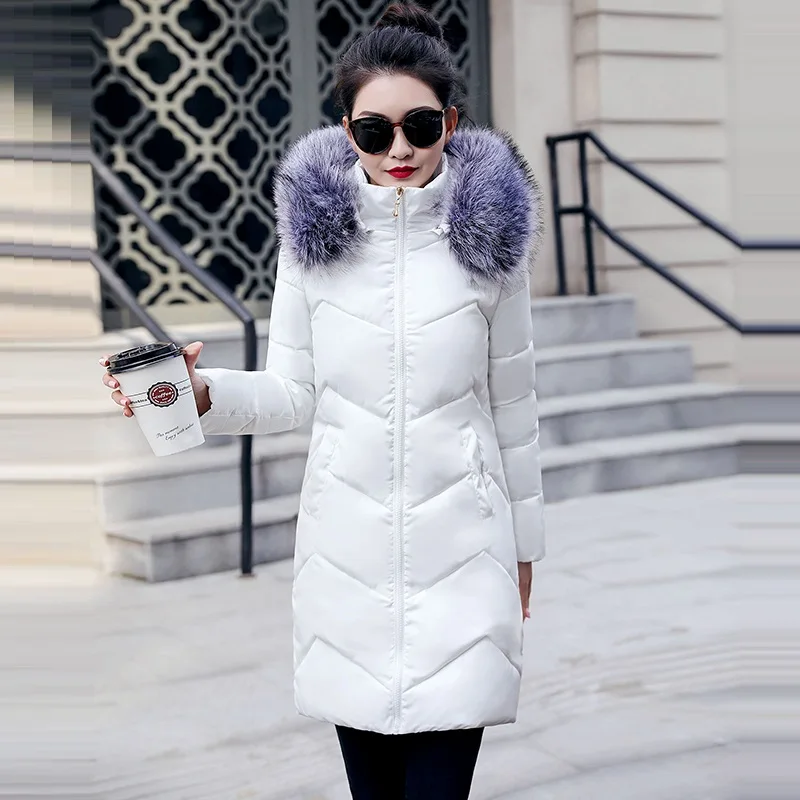 Winter jacket women 2019 Winter Female Long Jacket Hooded Winter Coat Women Fake Fur Collar Warm Woman Parka White down jacket
Winter jacket women 2019 Winter Female Long Jacket Hooded Winter Coat Women Fake Fur Collar Warm Woman Parka White down jacket