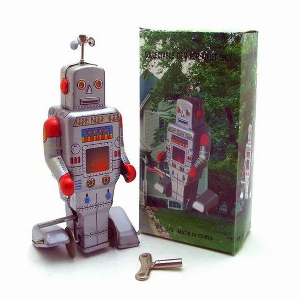 Classic Tin Wind Up Clockwork Toys Robot Model Wind-up Tin Toy For Children Adults Educational Collection Gifts
Classic Tin Wind Up Clockwork Toys Robot Model Wind-up Tin Toy For Children Adults Educational Collection Gifts