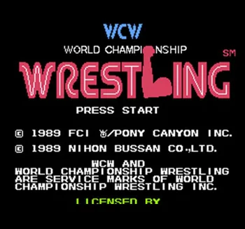 WCW World Championship Wrestling Region Free 60 Pin 8Bit Game Card For Subor Game Players
WCW World Championship Wrestling Region Free 60 Pin 8Bit Game Card For Subor Game Players