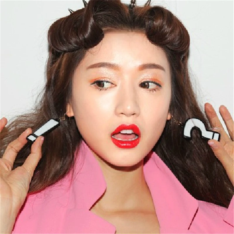 Doreen Box 3D Triangle New Fashion Women Question Exclamation Mark Drop Earrings White Black Color Trend Earring Jewelry, 1 Pair
Doreen Box 3D Triangle New Fashion Women Question Exclamation Mark Drop Earrings White Black Color Trend Earring Jewelry, 1 Pair
