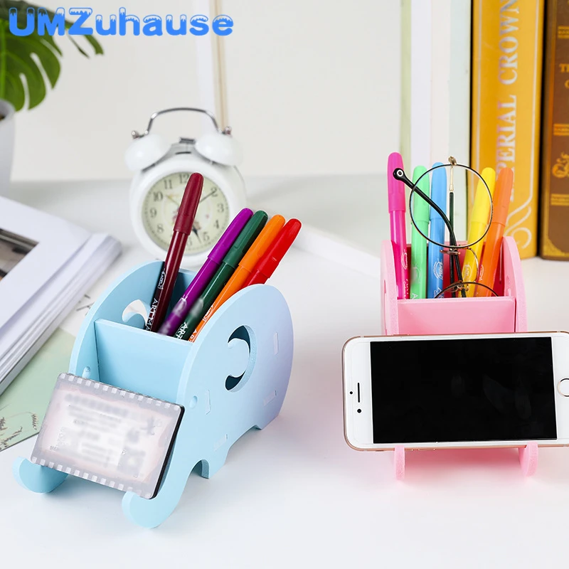 Cute Elephant Pencil Pen Case Animal Brush Pot Container Office Desk Storage Organizer Home Organization DIY Decor Wooden Holder
Cute Elephant Pencil Pen Case Animal Brush Pot Container Office Desk Storage Organizer Home Organization DIY Decor Wooden Holder