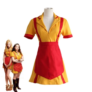 Movie TV 2 Broke Girls Cospaly Costume Max Caroline Cosplay Short Sleeve Yellow Fancy Dress Waitress Servant Suit Maid Dress
Movie TV 2 Broke Girls Cospaly Costume Max Caroline Cosplay Short Sleeve Yellow Fancy Dress Waitress Servant Suit Maid Dress