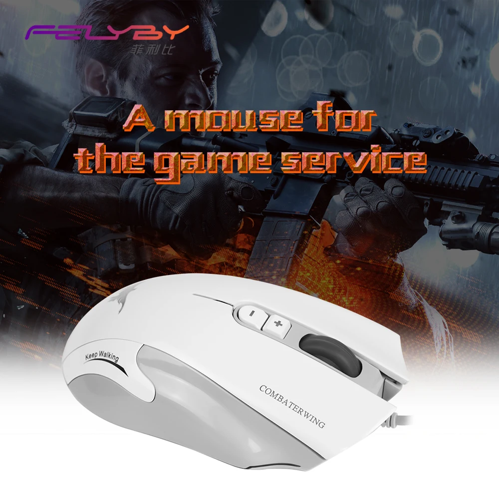 FELYBY Brand high-quality Wired Gaming mouse DPI 4800 USB7 Buttons Professional Gamer Computer 6 colors LED Optical mouse
FELYBY Brand high-quality Wired Gaming mouse DPI 4800 USB7 Buttons Professional Gamer Computer 6 colors LED Optical mouse