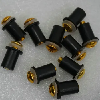 10Pcs 5mm M5 Motocross Mounting Nuts Motorbike Fairing Windshield Windscreen Bolt Screw Nut Fastener Kit Gold For Cafe Racer
10Pcs 5mm M5 Motocross Mounting Nuts Motorbike Fairing Windshield Windscreen Bolt Screw Nut Fastener Kit Gold For Cafe Racer