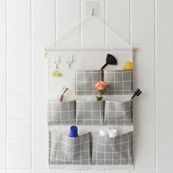 Cotton Linen Art Kitchen Storage Daily Necessities Creative Home Storage Finishing Hanging Storage Bag
Cotton Linen Art Kitchen Storage Daily Necessities Creative Home Storage Finishing Hanging Storage Bag