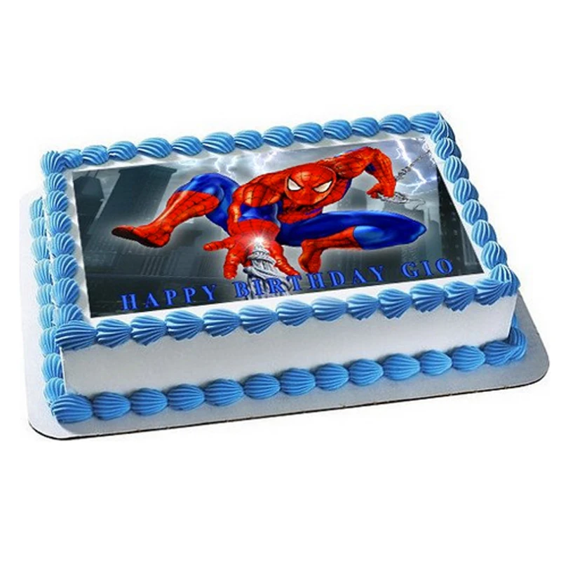 Spider American Movie Anime Super Heros, spider cartoon man boy birthday cup cake topper decoration, edible cake decorating
Spider American Movie Anime Super Heros, spider cartoon man boy birthday cup cake topper decoration, edible cake decorating
