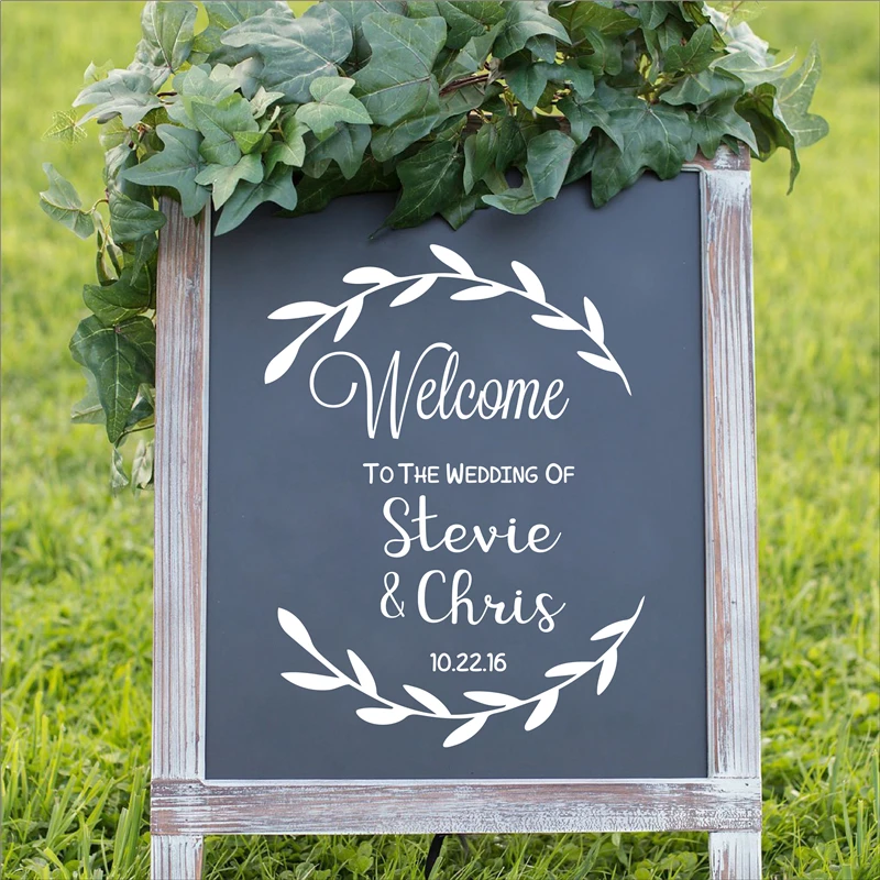 Personalised Welcome to the Wedding of Decal Sign Rustic Wedding Decor Decals Removable Custom Name Date sticker
Personalised Welcome to the Wedding of Decal Sign Rustic Wedding Decor Decals Removable Custom Name Date sticker