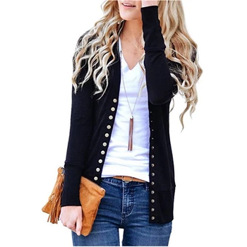 Autumn Solid V-neck Thin Slim Cardigan Buttons Top Knitting Women Patchwork Long Sleeves Female Cardigans
Autumn Solid V-neck Thin Slim Cardigan Buttons Top Knitting Women Patchwork Long Sleeves Female Cardigans