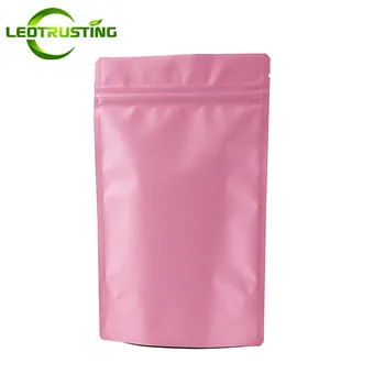 Leotrusting 50pcs 13x21cm Stand up Matt Pink Aluminum Foil Zip Lock Bag Doypack Coffee Powder Tea Nuts Packaging Storage Bag
Leotrusting 50pcs 13x21cm Stand up Matt Pink Aluminum Foil Zip Lock Bag Doypack Coffee Powder Tea Nuts Packaging Storage Bag