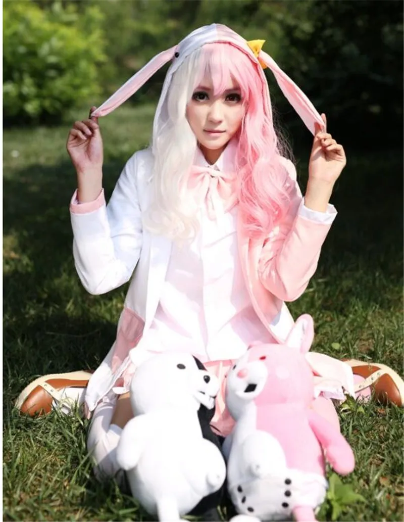 Danganronpa 2 Monomi Pink White Rabbit Uniform Dress Outfit Anime Cosplay Costumes A473
Danganronpa 2 Monomi Pink White Rabbit Uniform Dress Outfit Anime Cosplay Costumes A473