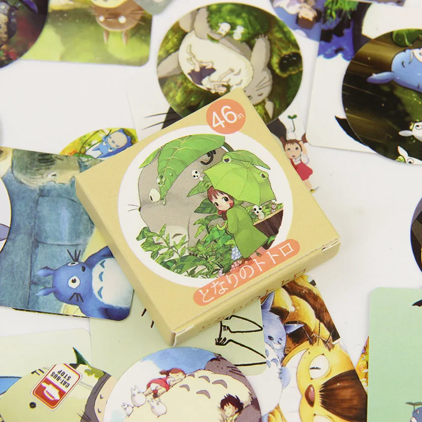46PCS/pack Cute Totoro Stationery Stickers Kawaii DIY Scrapbook Sticky Material Escolar School Supplies
46PCS/pack Cute Totoro Stationery Stickers Kawaii DIY Scrapbook Sticky Material Escolar School Supplies