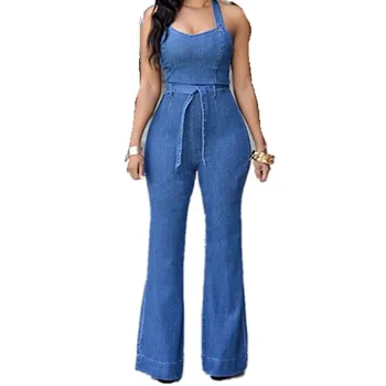 2019 Women Sexy Halter Denim Junmpsuit Backless Lace Up Playsuit Casual Holiday Wide Leg Overalls
2019 Women Sexy Halter Denim Junmpsuit Backless Lace Up Playsuit Casual Holiday Wide Leg Overalls