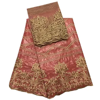 New African lace fabric for wedding guinea brocade fabric bazin riche fabric embroidered dress fabric in peach HR48-40
New African lace fabric for wedding guinea brocade fabric bazin riche fabric embroidered dress fabric in peach HR48-40